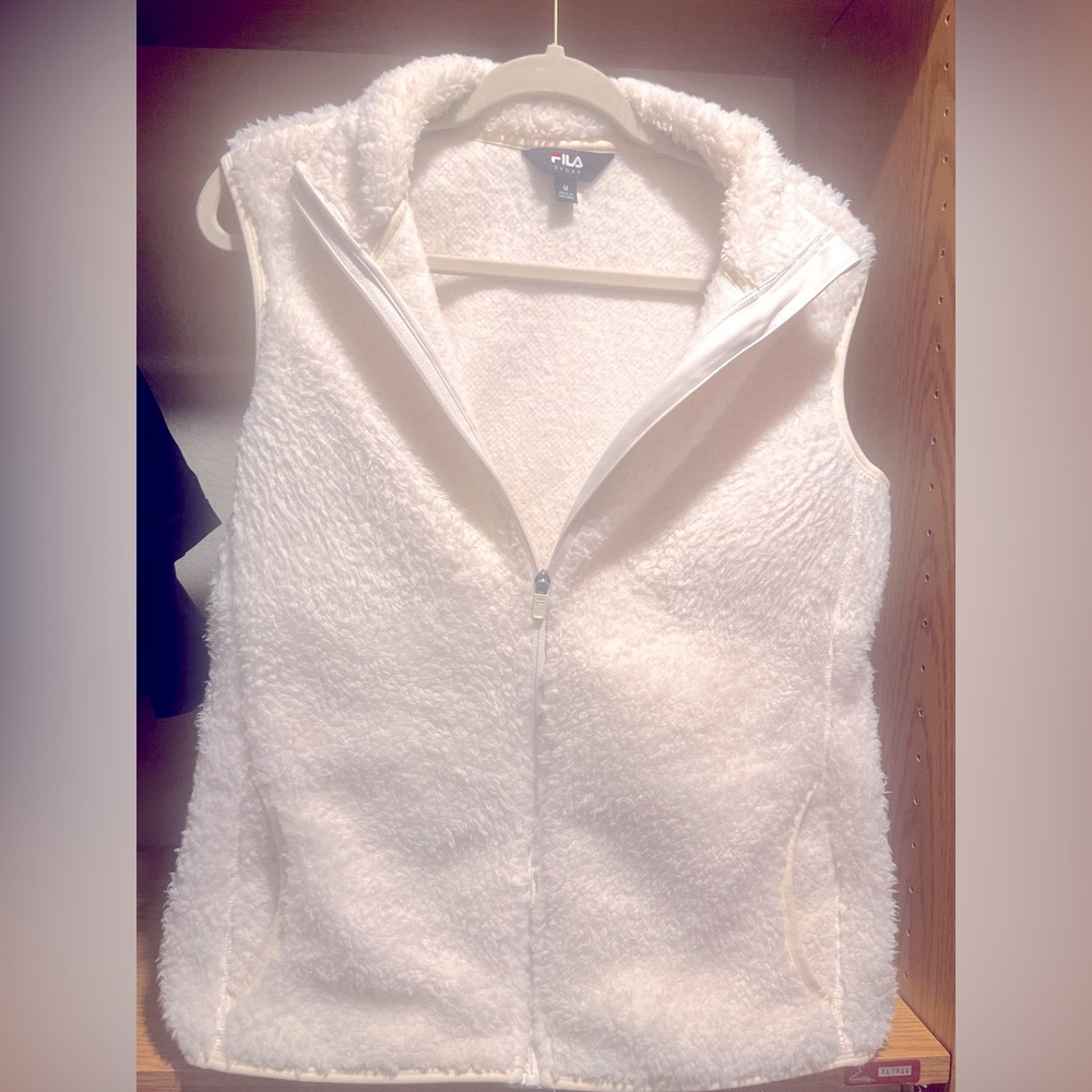 Fila soft sweater vest with zipper